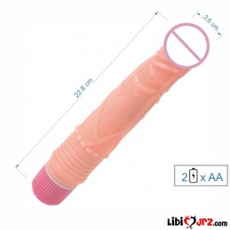 Sexshop 8 Inch Realistic Skin Color Dildo Vibrator Flexible Flesh Dong Dildo