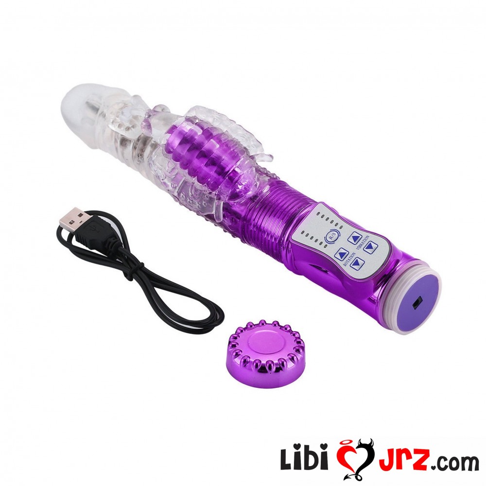 Sexshop 8 Inch Realistic Dildo Vibrator With Clitoral Vibrator Rabbit