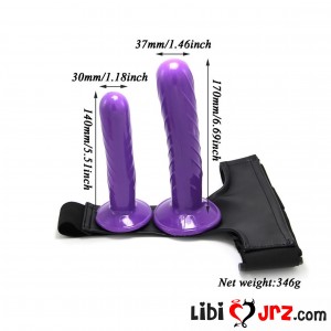 Sexshop Harness Strap Soft Double Penetration Female Use With Interchangeable Dildos